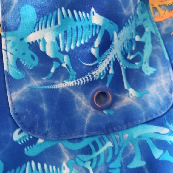 Wonder Nation Baby Boy 12 Months Swim Trunks Blue Water Pink Orange Dinosaurs - Picture 4 of 4